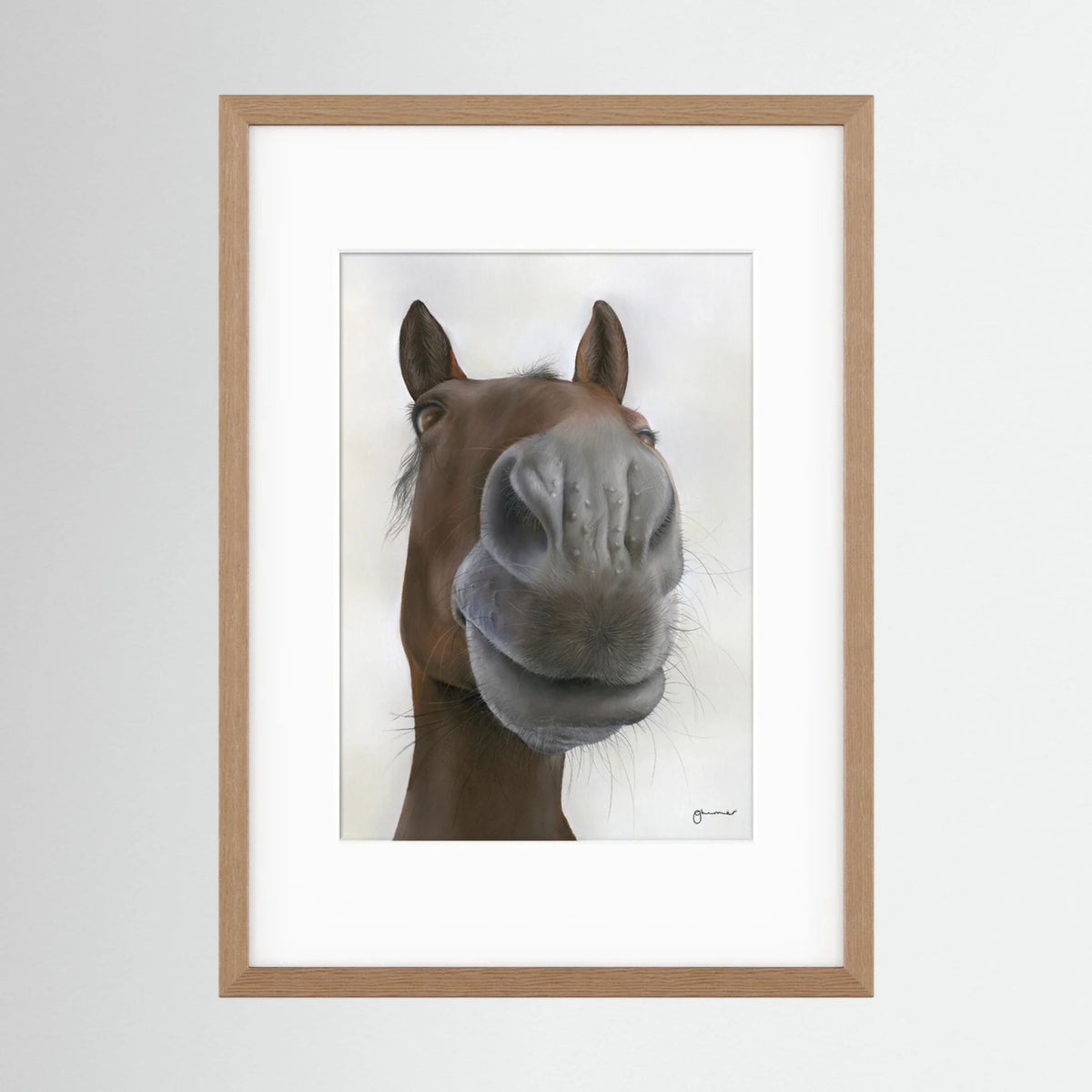 Framed Nosy Pony© Sprinter Sacre Print