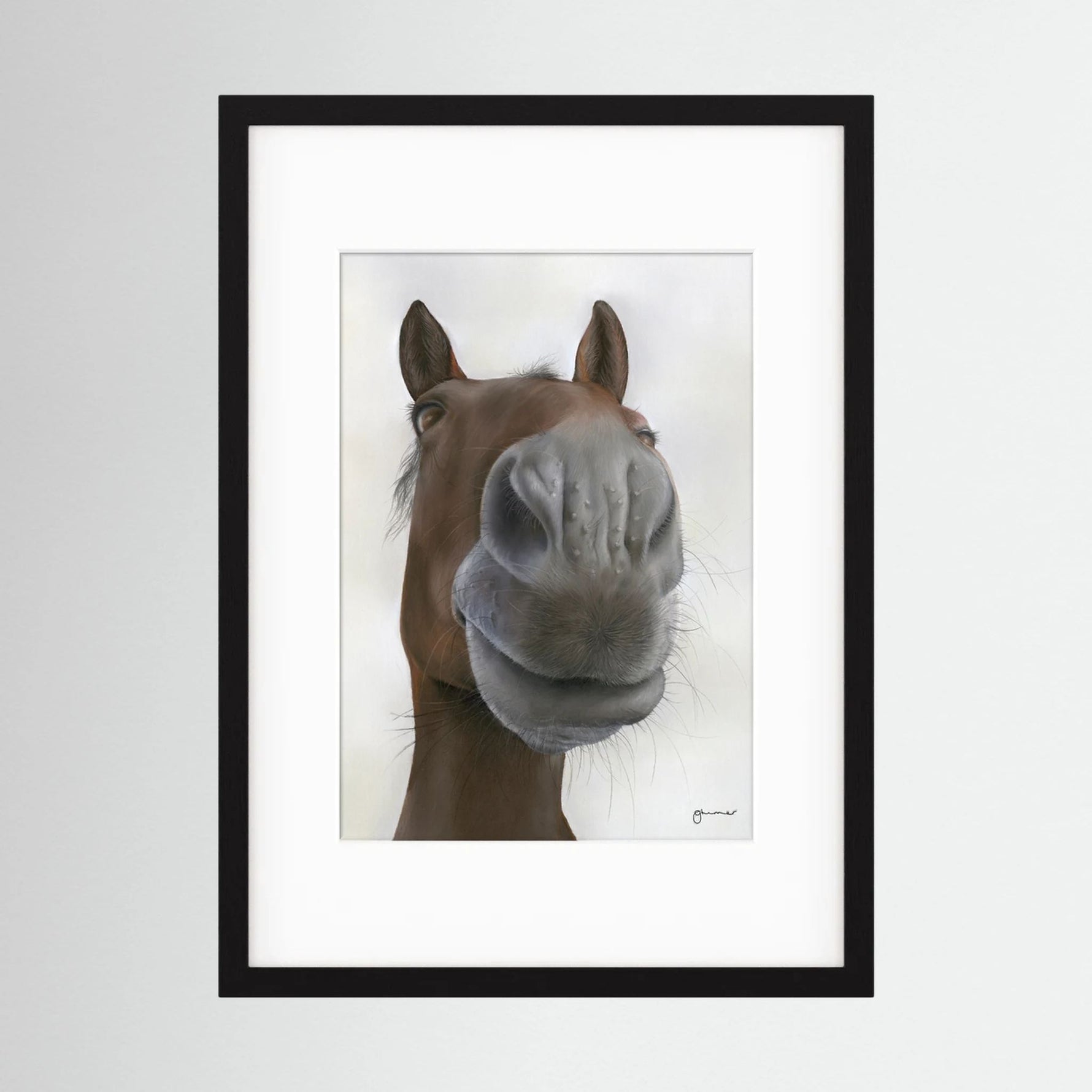 Framed Nosy Pony© Sprinter Sacre Print