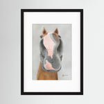 Framed Nosy Pony© Native River Print