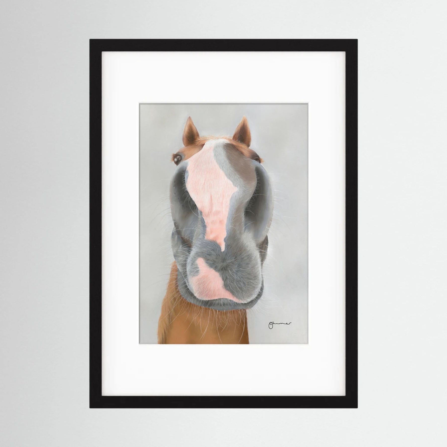 Framed Nosy Pony© Native River Print