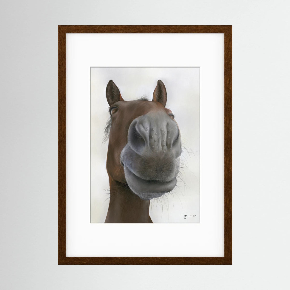 Framed Nosy Pony© Sprinter Sacre Print