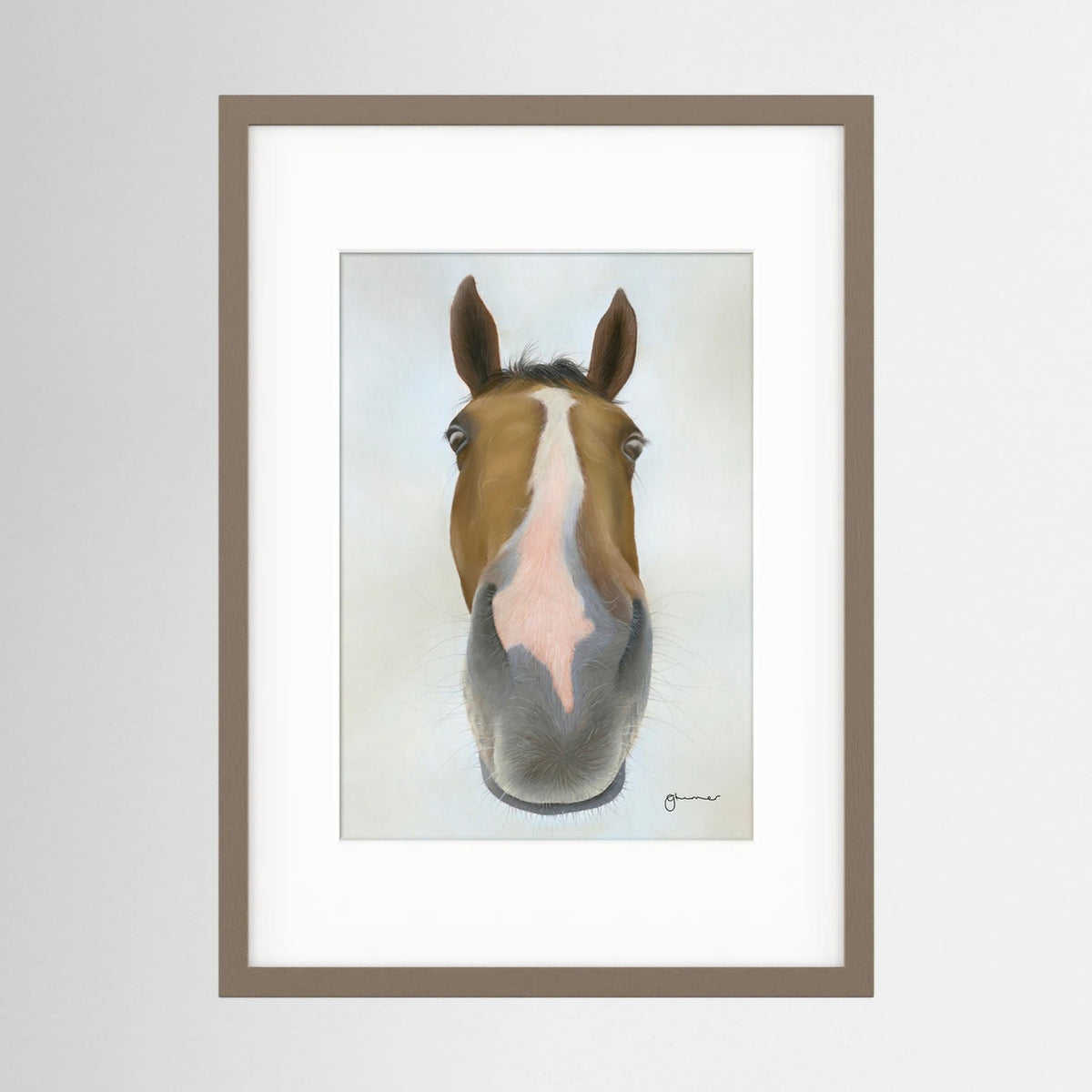 Framed Nosy Pony© Faugheen Print