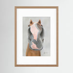 Framed Nosy Pony© Native River Print