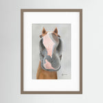 Framed Nosy Pony© Native River Print