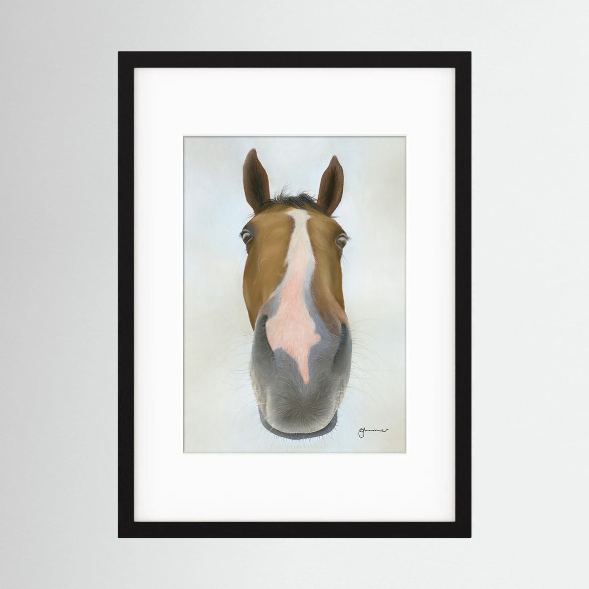 Framed Nosy Pony© Faugheen Print