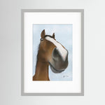 Framed Nosy Pony© Kauto Star Print