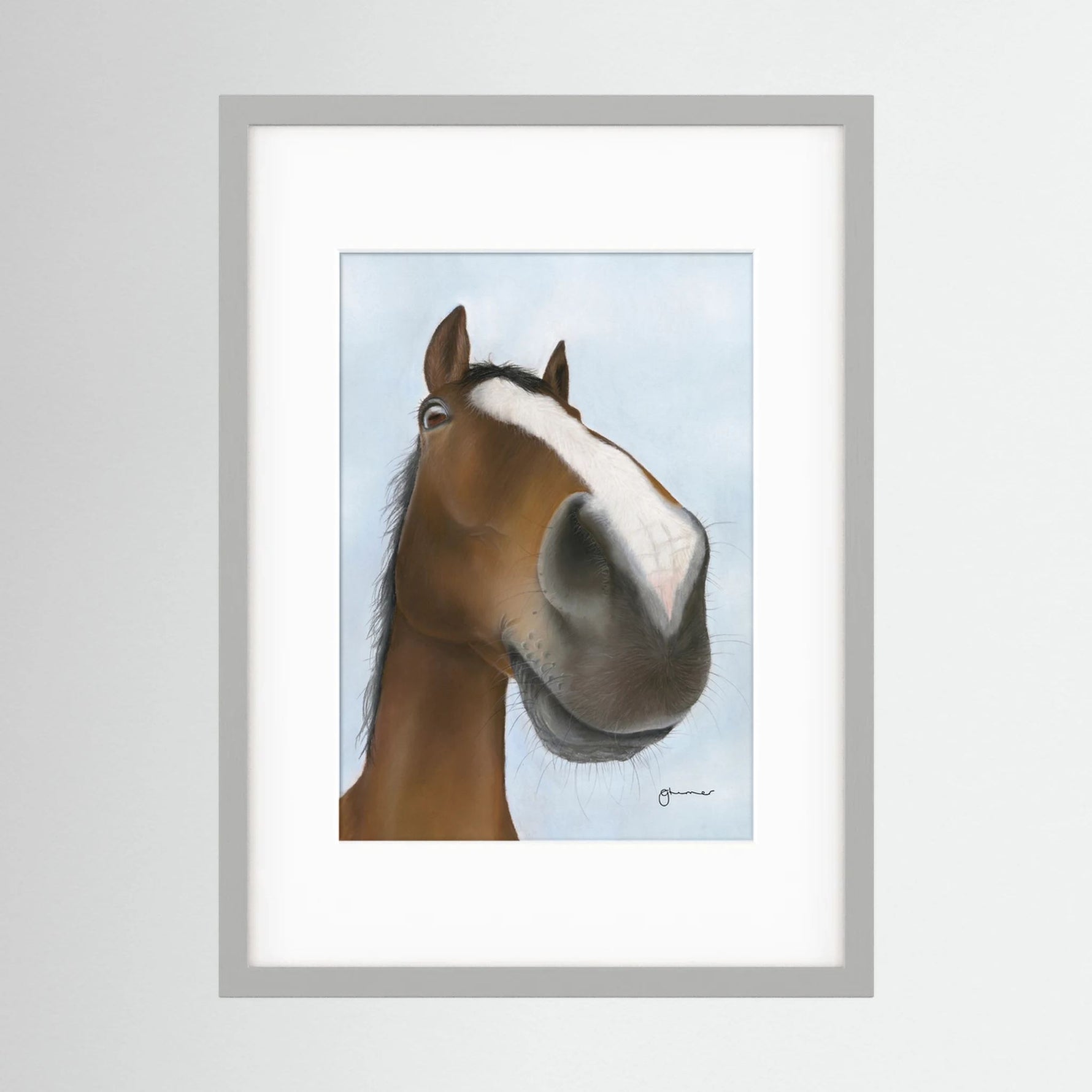 Framed Nosy Pony© Kauto Star Print
