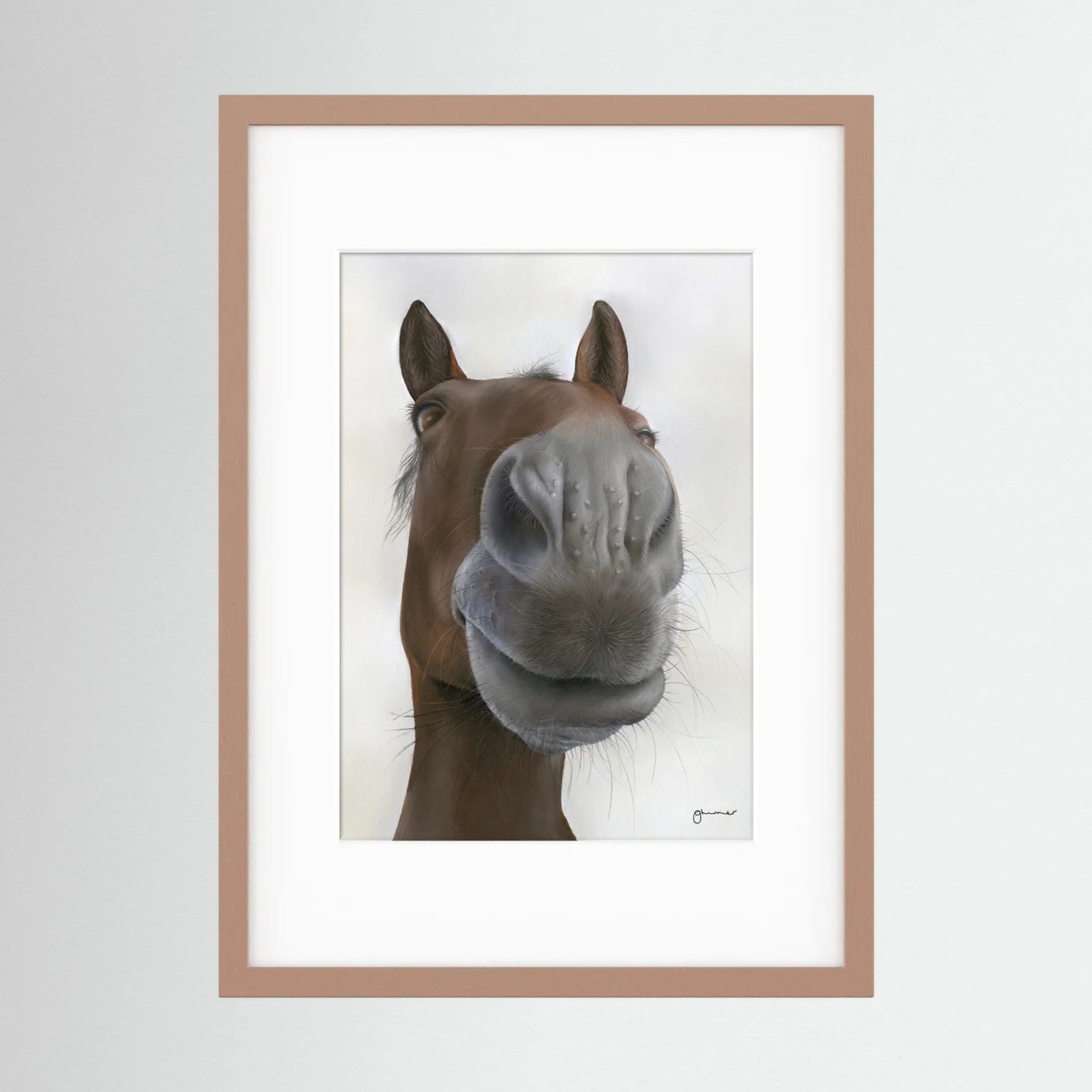 Framed Nosy Pony© Sprinter Sacre Print