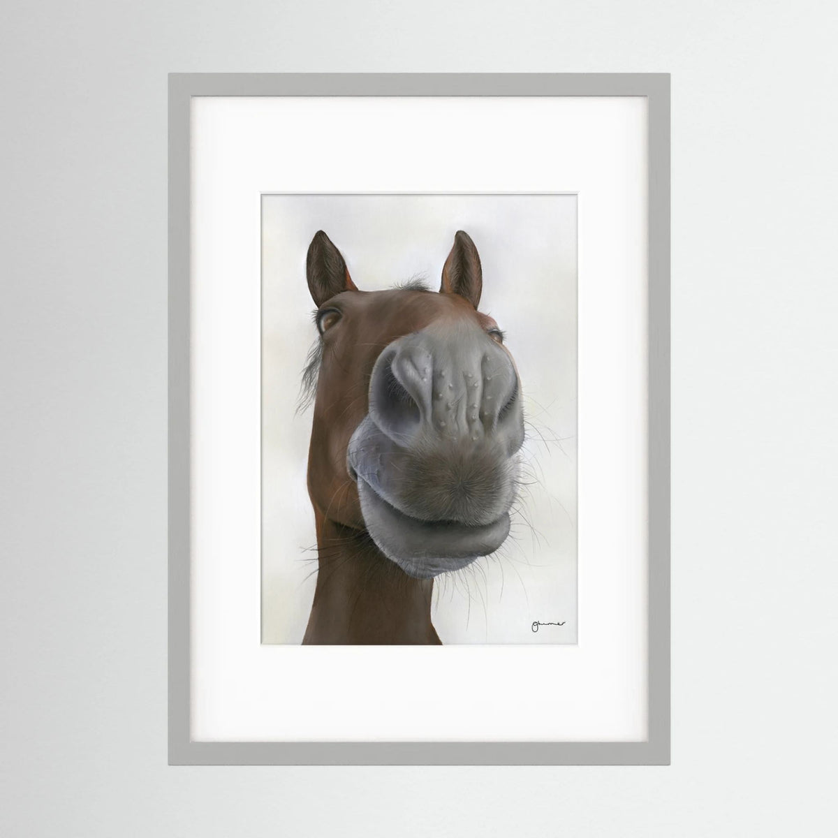 Framed Nosy Pony© Sprinter Sacre Print