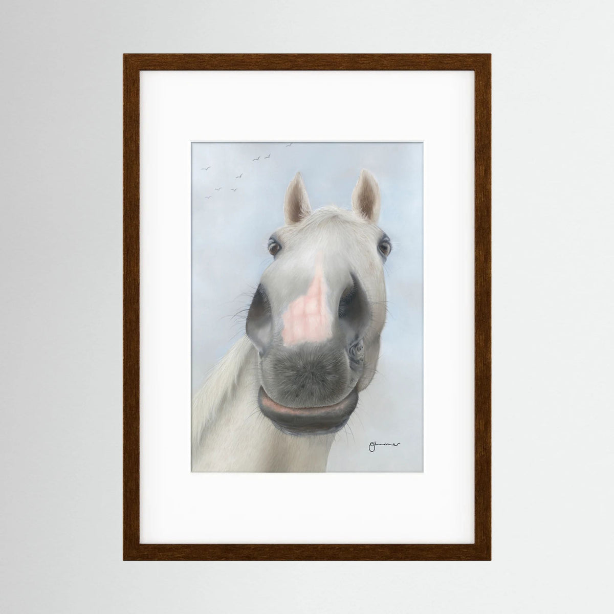 Framed Nosy Pony© Desert Orchid Print