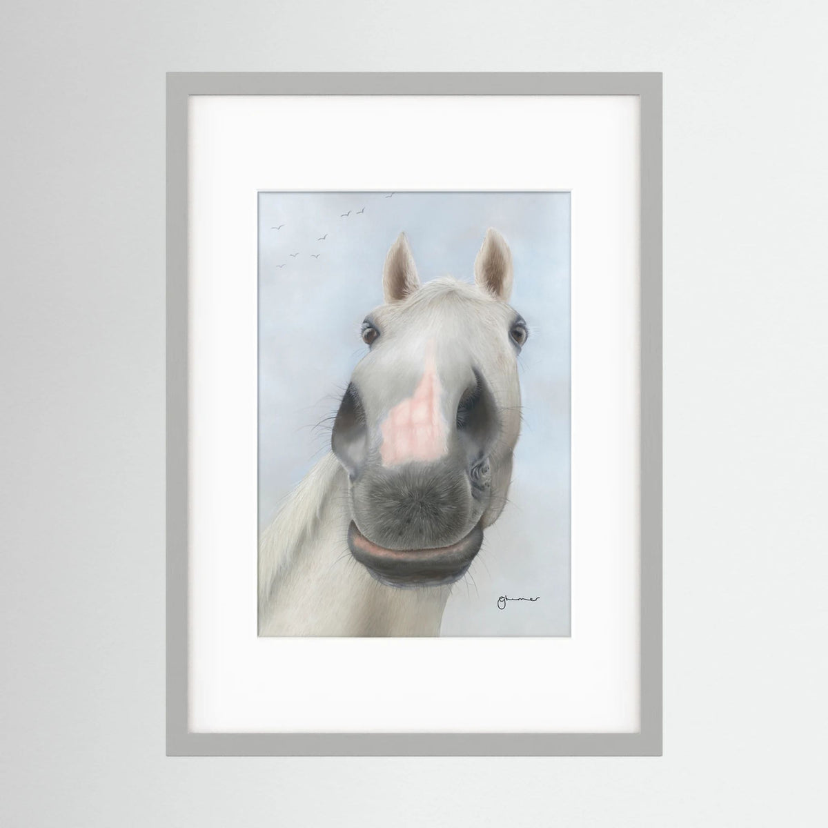 Framed Nosy Pony© Desert Orchid Print