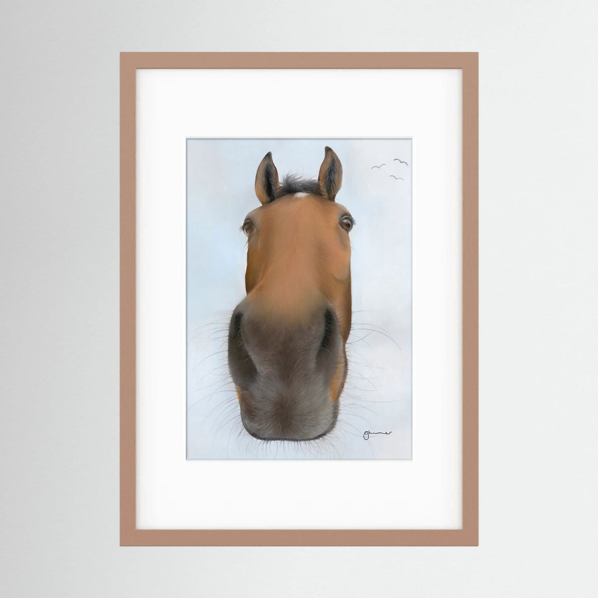 Framed Nosy Pony© Thistlecrack Print
