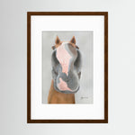 Framed Nosy Pony© Native River Print