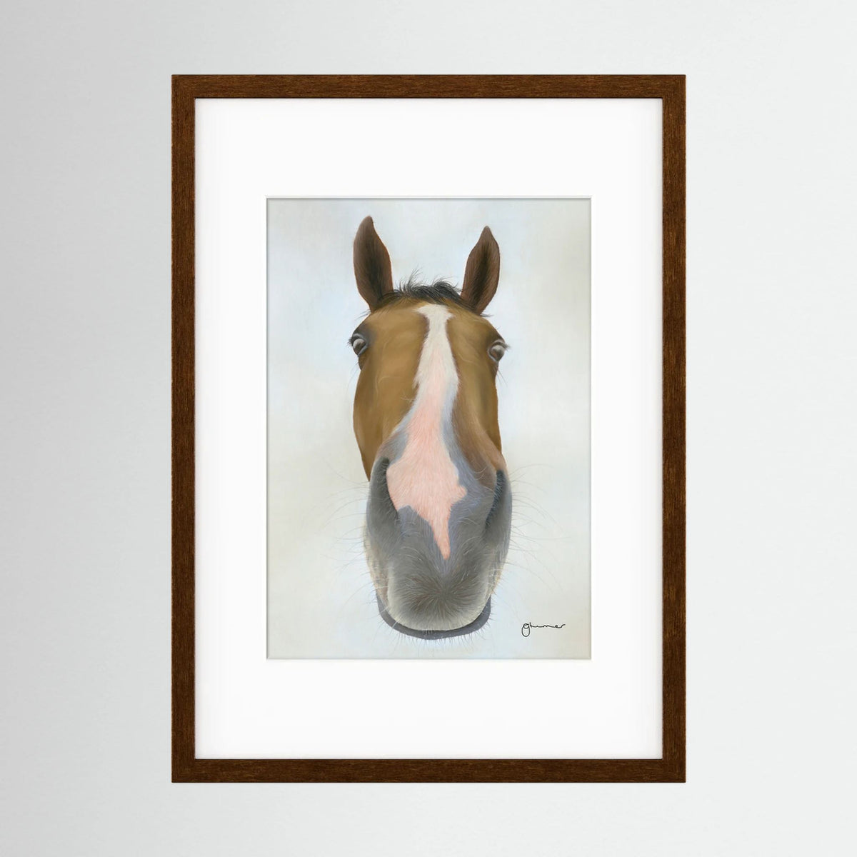 Framed Nosy Pony© Faugheen Print